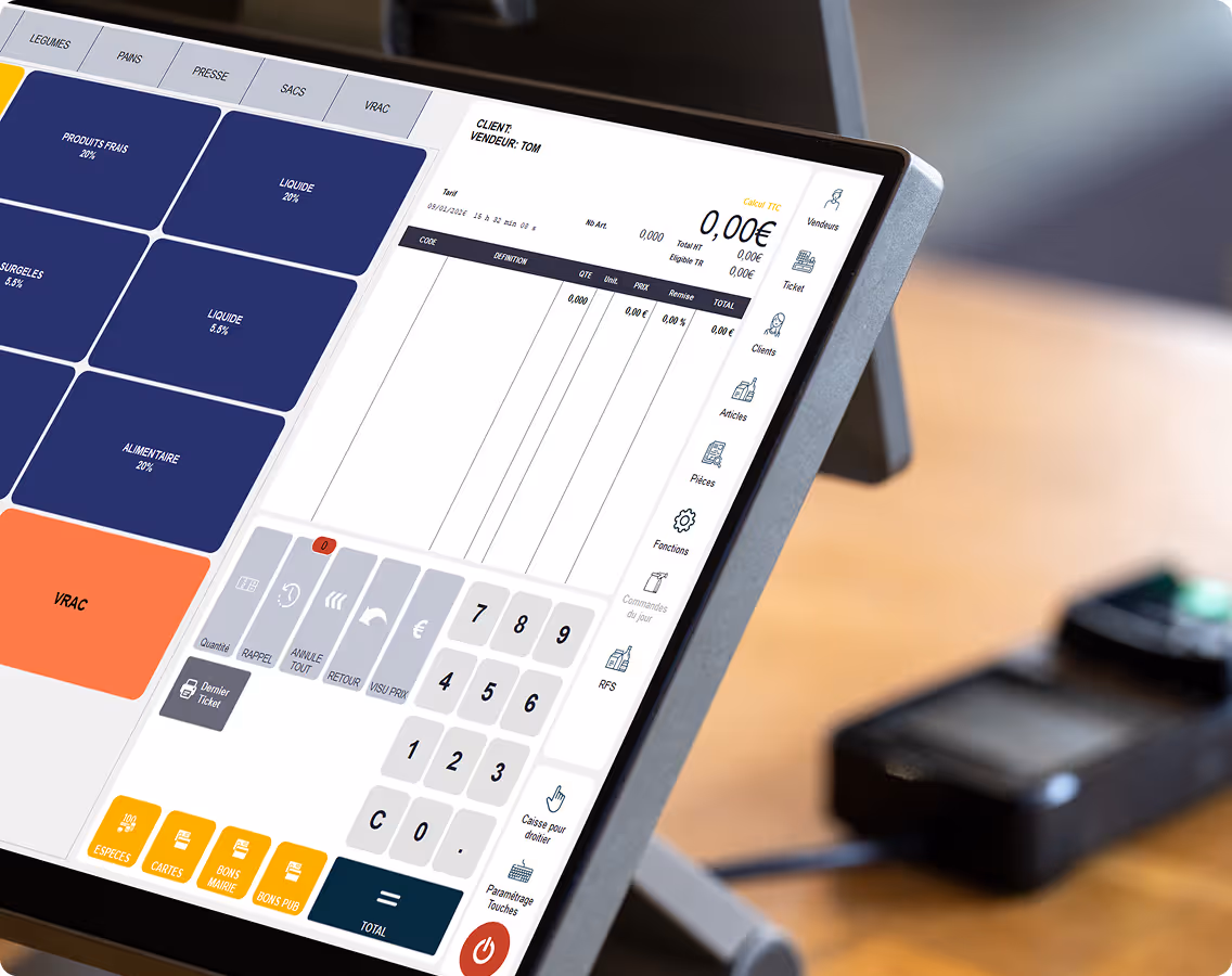 caisse enregistreuse complète pour tous métiers Popina K scale