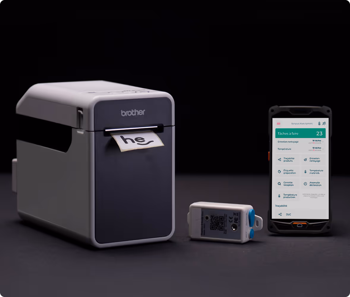 imprimante pour étiquettes DLC et suivi HACCP