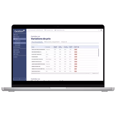 Gestion+, solution de contrôle de gestion pour tous commerces