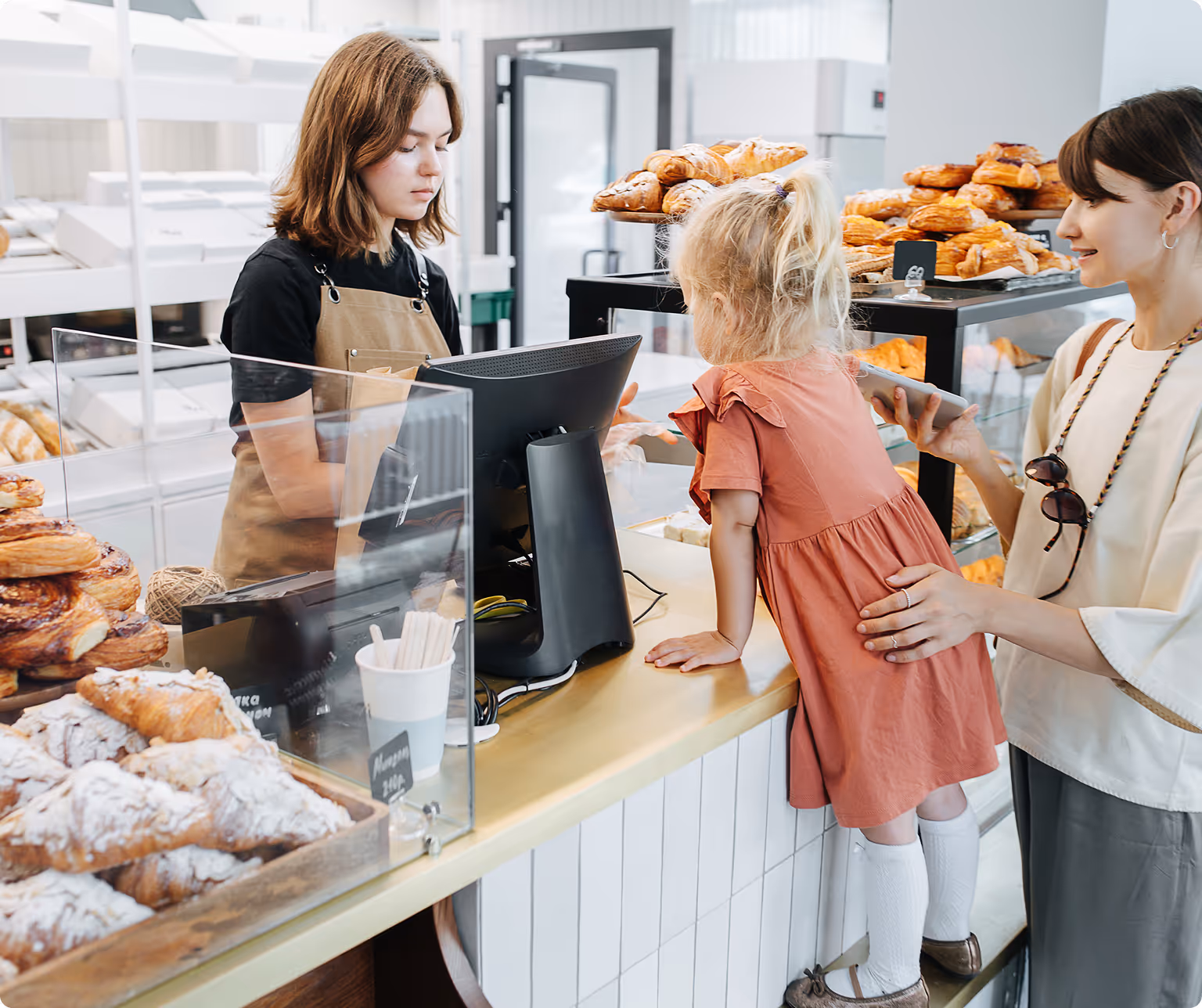 dans une boulangerie équipée par Haxe Direct, les ventes complémentaires se font facilement