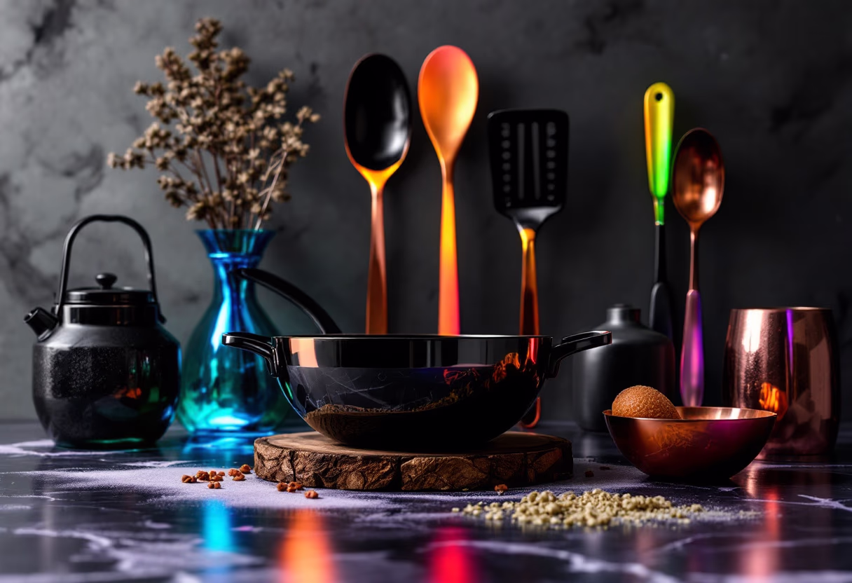 image of traditional cooking tools (for a mexican restaurant)