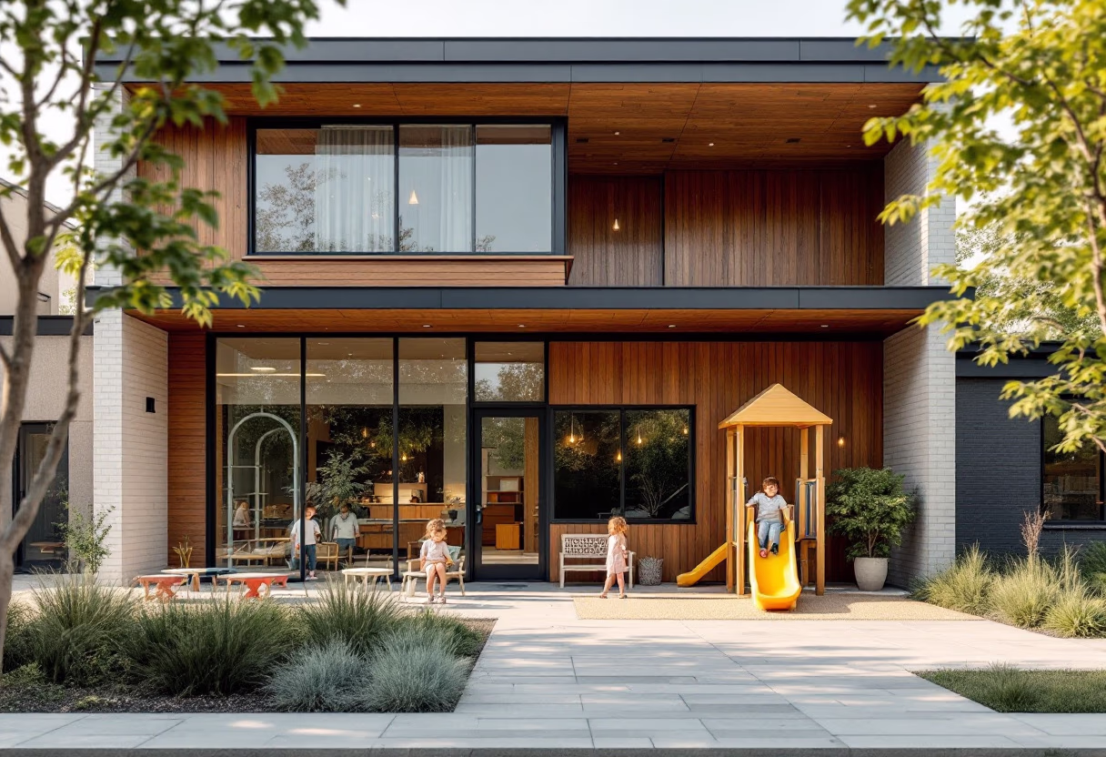 image of school exterior (for a preschool & daycare)