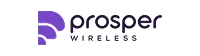 Prosper Wireless company logo with stylized purple 'P' icon and text.