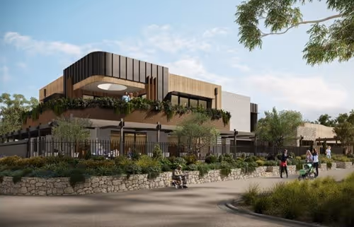 Mock up image of a new building.