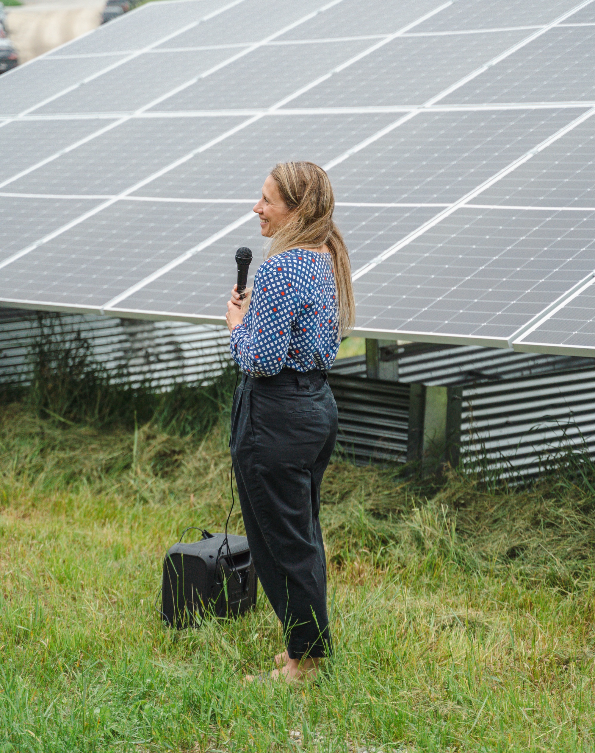 Solar presentation at project site