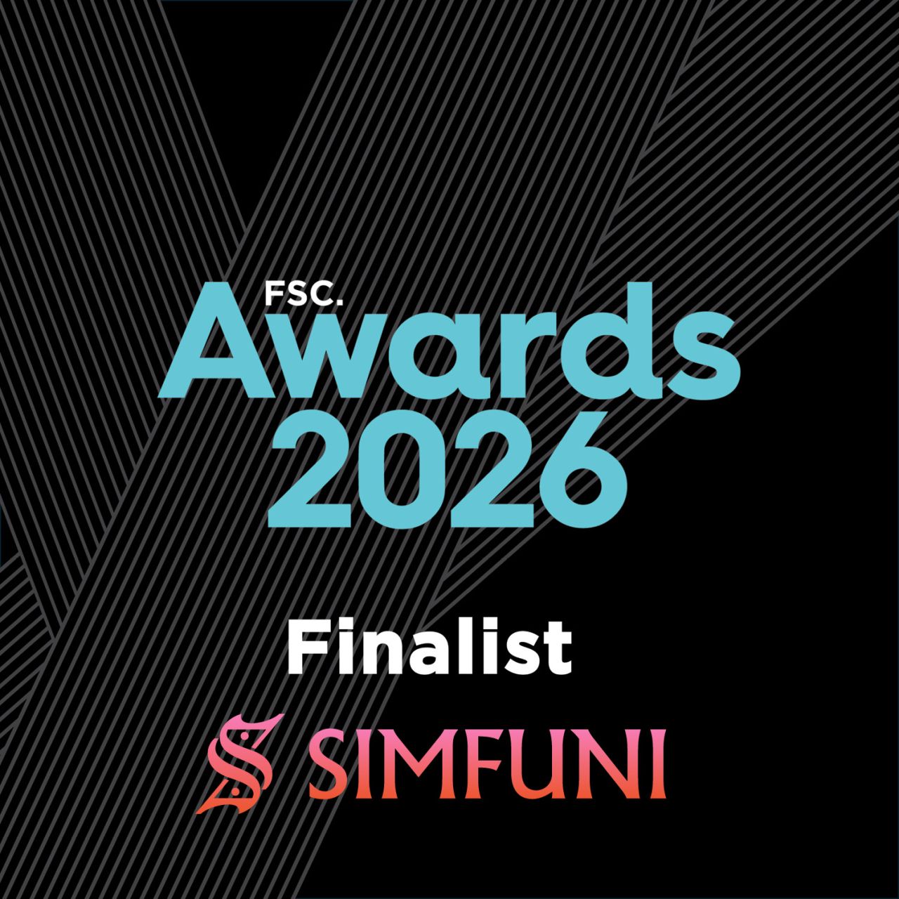 Simfuni named finalist in 2 categories at the FSC Awards 2026!