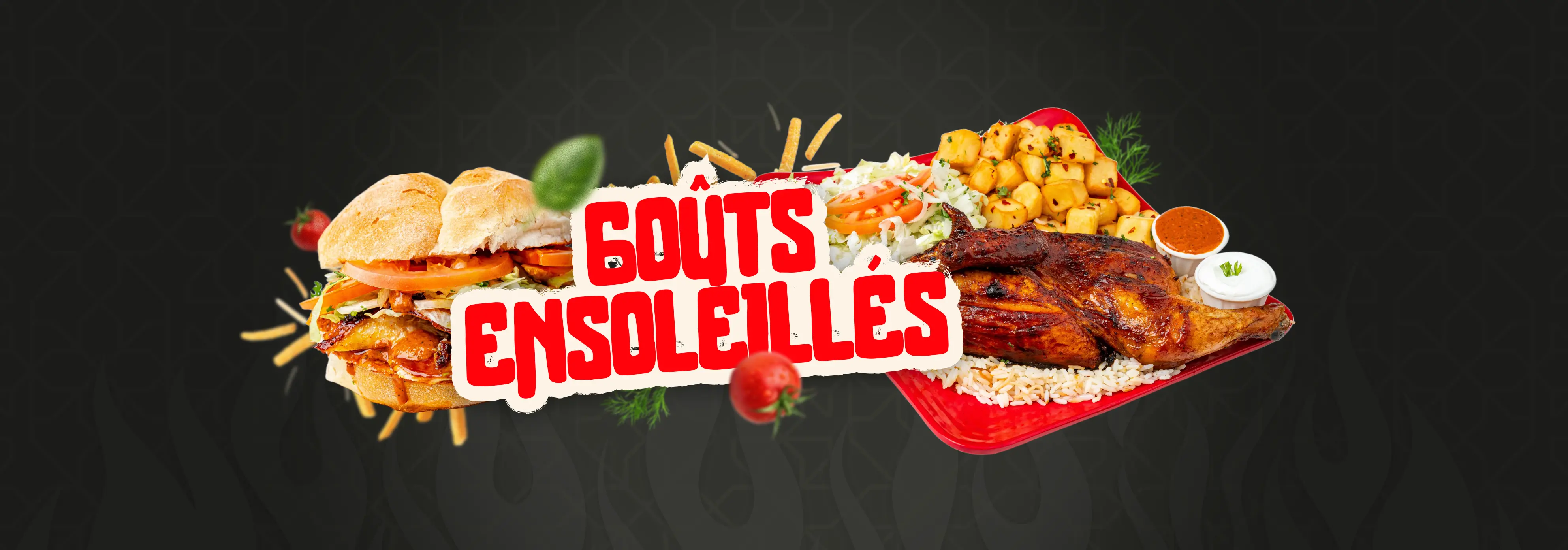 Shawarma au poulet libanais servi dans un pain pita moelleux avec sauce maison