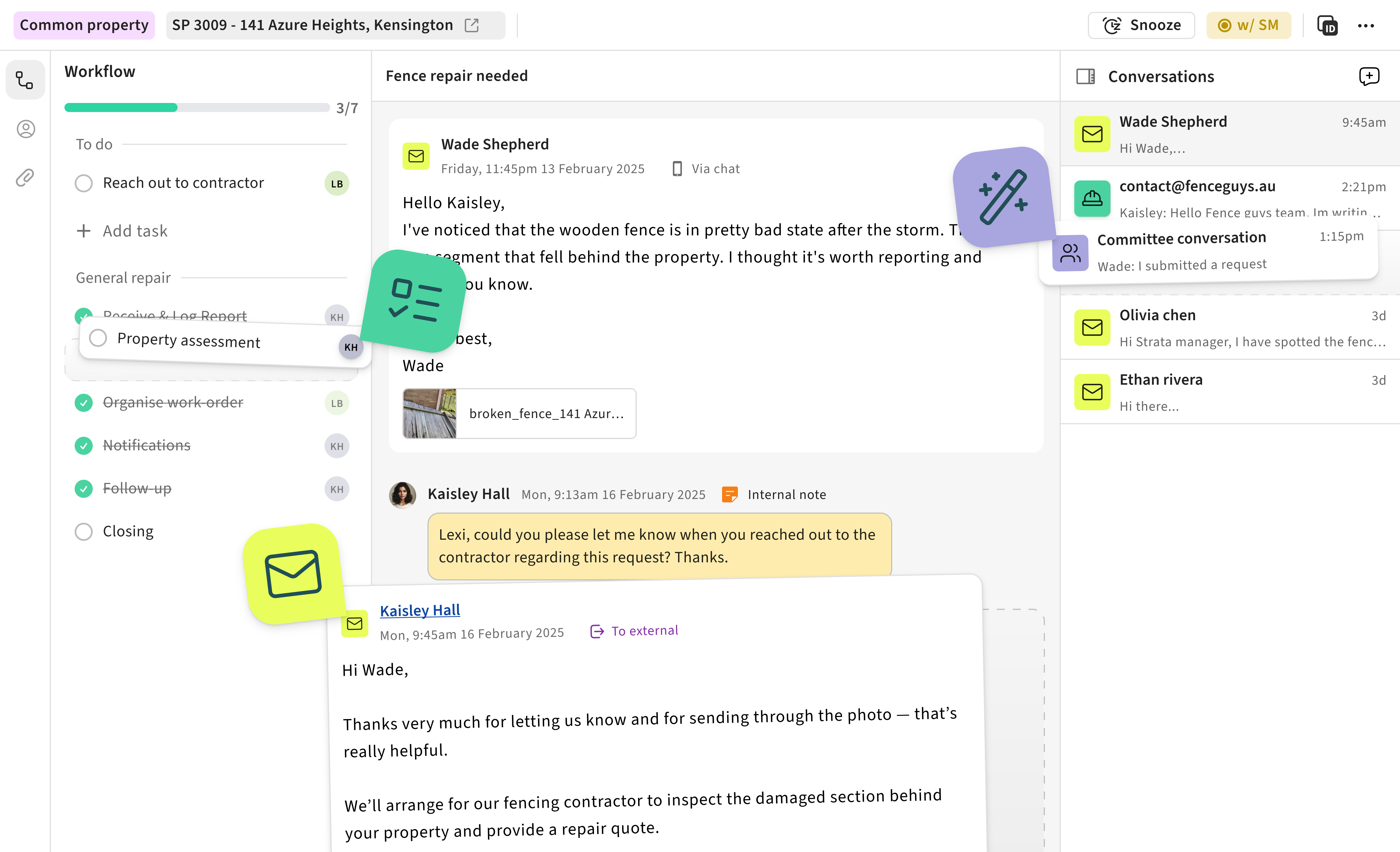 Town square case file detail