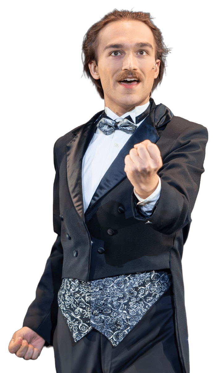 Michael Blanco as Billy Flynn in Chicago Teen production, CenterStage Theatre Company