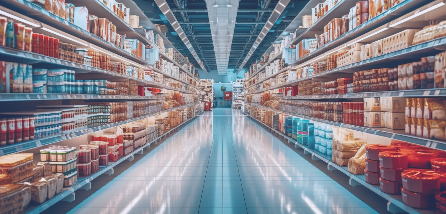 Retail and e-commerce digital transformation visualization.