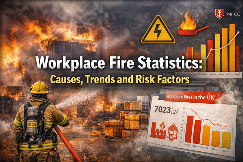 Workplace fire statistics UK - key insights into workplace fire incidents and trends