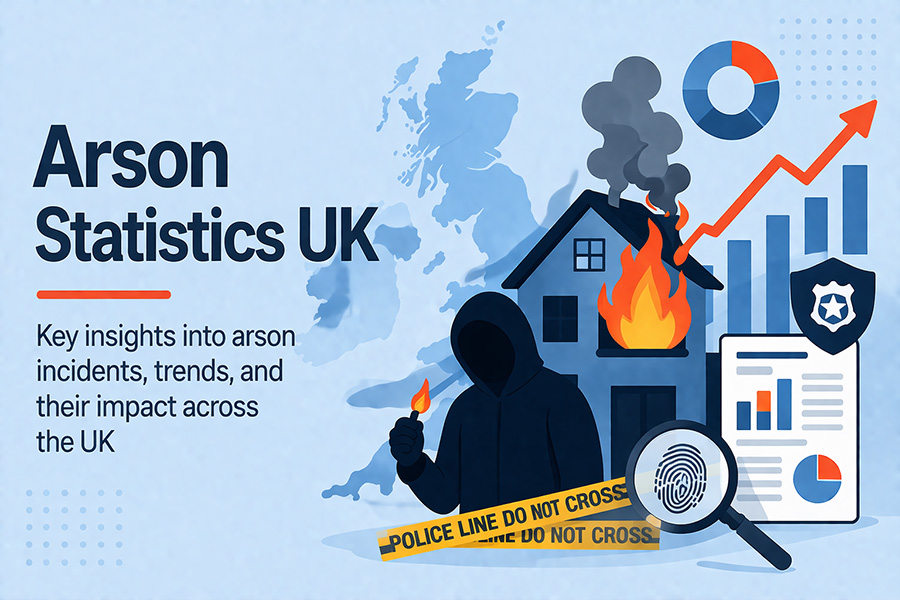 Arson statistics UK - key insights into arson incidents, trends, and their impact