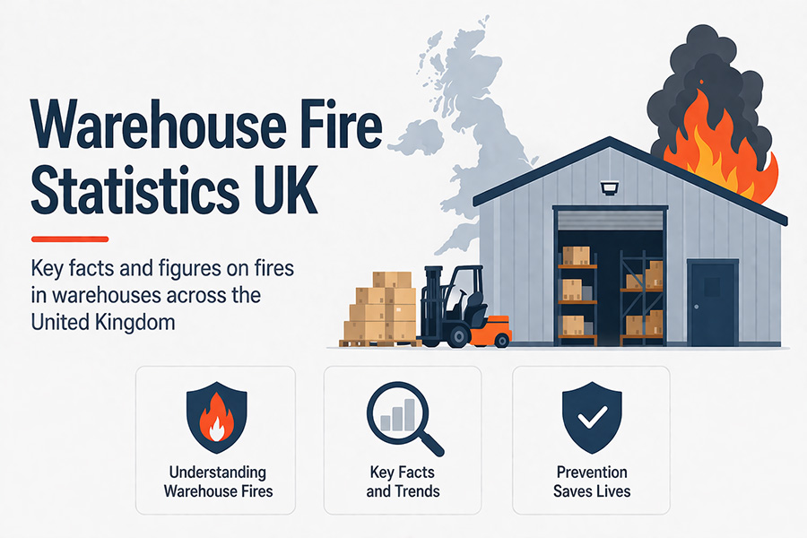 Warehouse fire statistics UK - key facts and figures on fires in warehouses