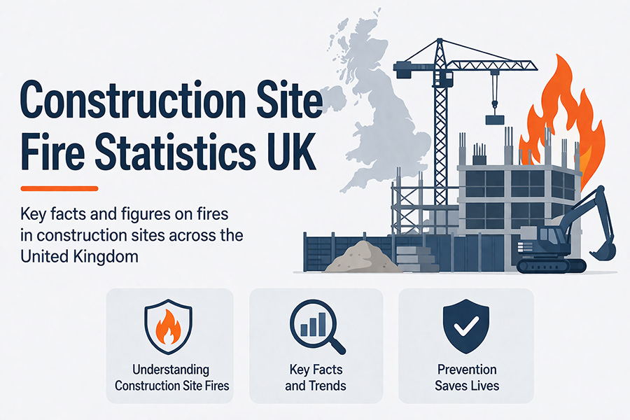 Construction site fire statistics UK - key facts and figures on fires in construction sites