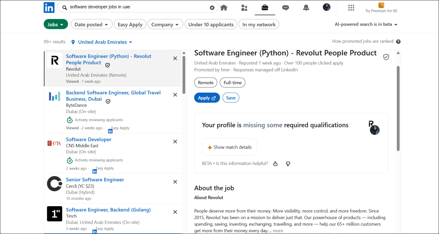 Linkedin Best IT Job Boards in the UAE