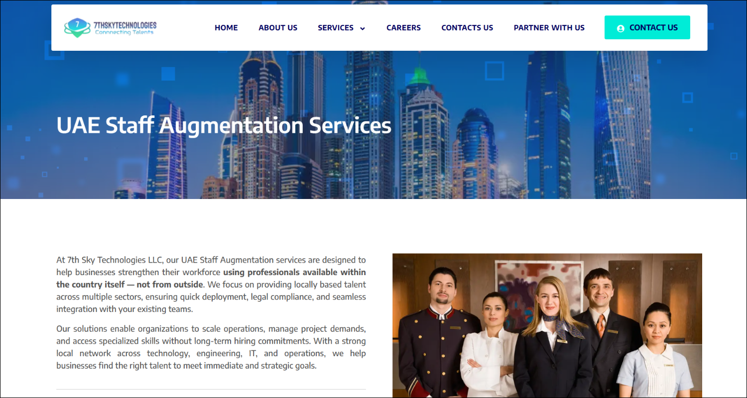 Top IT Staff Augmentation Companies in UAE 7th Sky Technologies LLC