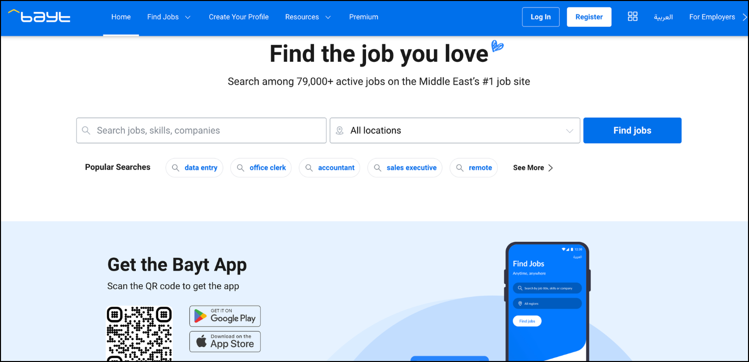 Bayt – Best Overall Job Board for Tech Hiring in the Middle East