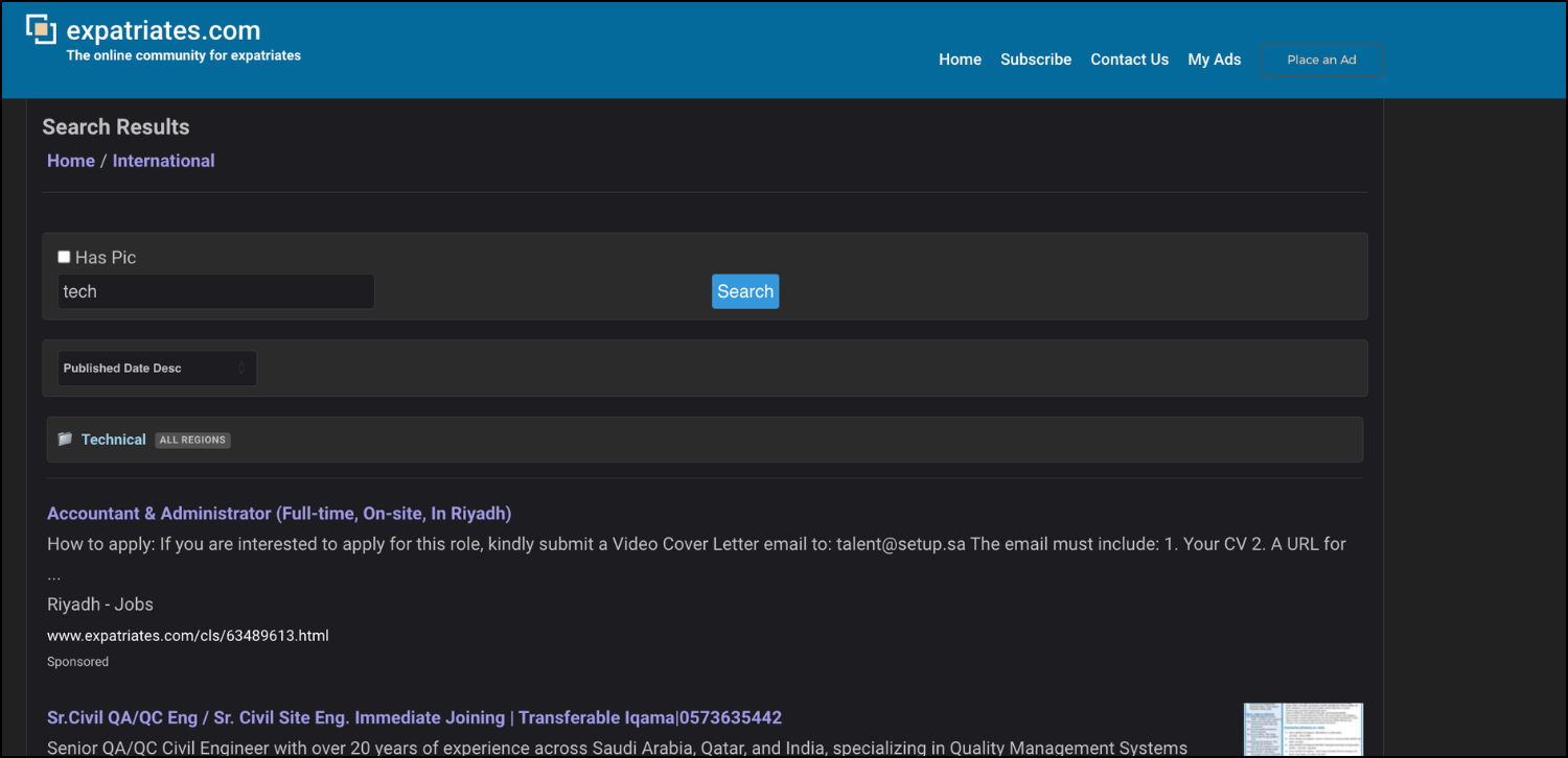 Expatriates.com – Best for Local and Expat Talent Searches