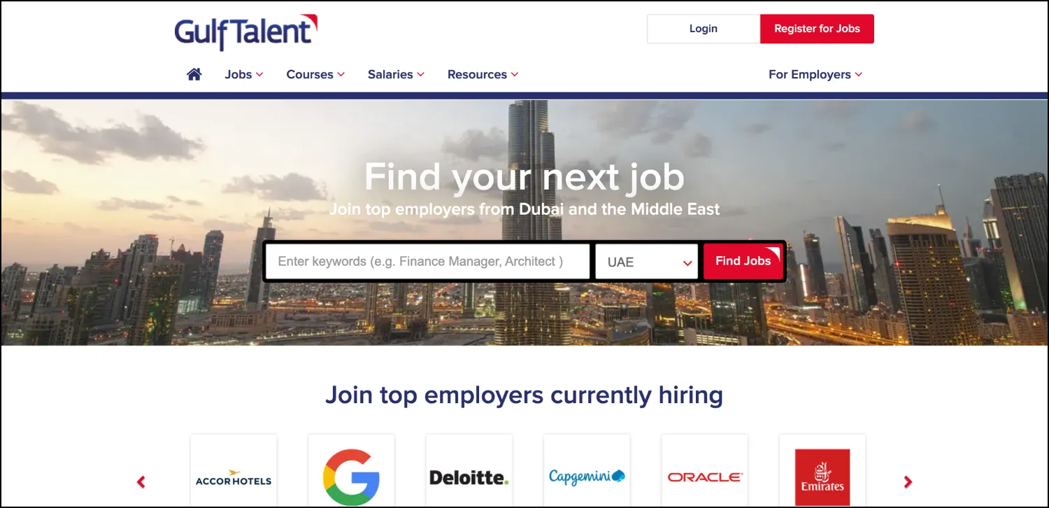 GulfTalent – Best for Experienced Technology Professionals