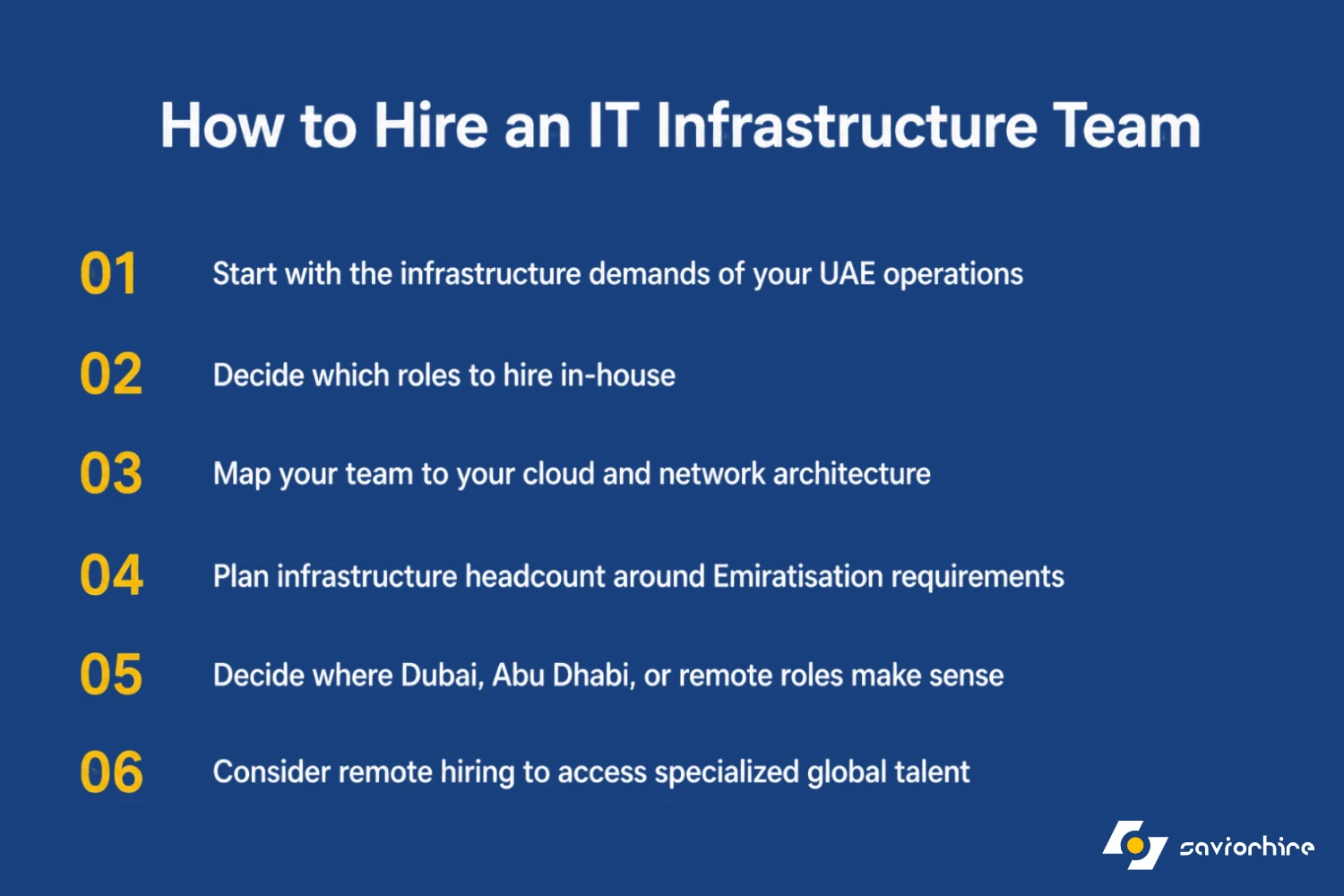 How to Hire an IT Infrastructure Team in the UAE