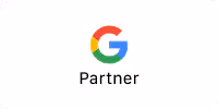 Google Partner badge with multicolored G logo above the word Partner.