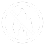 No fire symbol showing a flame crossed out inside a circle.