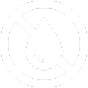 Water droplet with a diagonal line through it inside a circle, indicating no water or water prohibited.