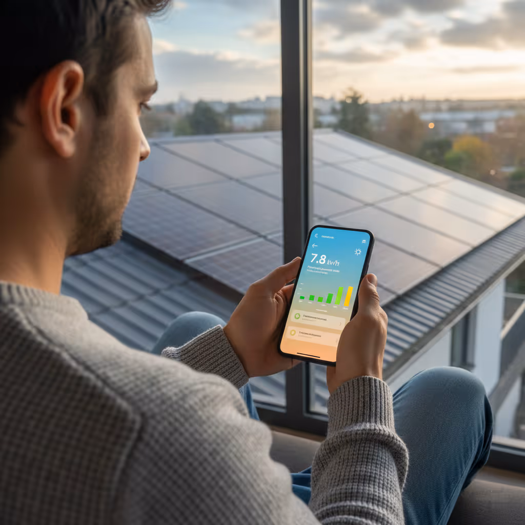 application de suivi de production solaire 