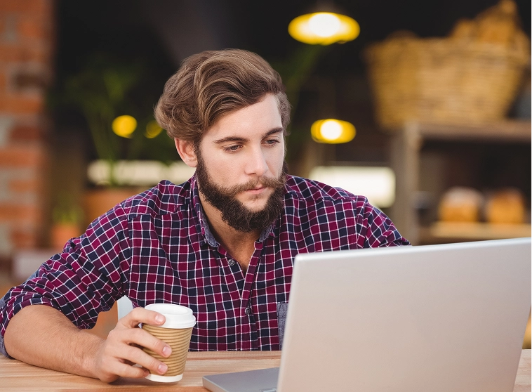 A person working on Laptop