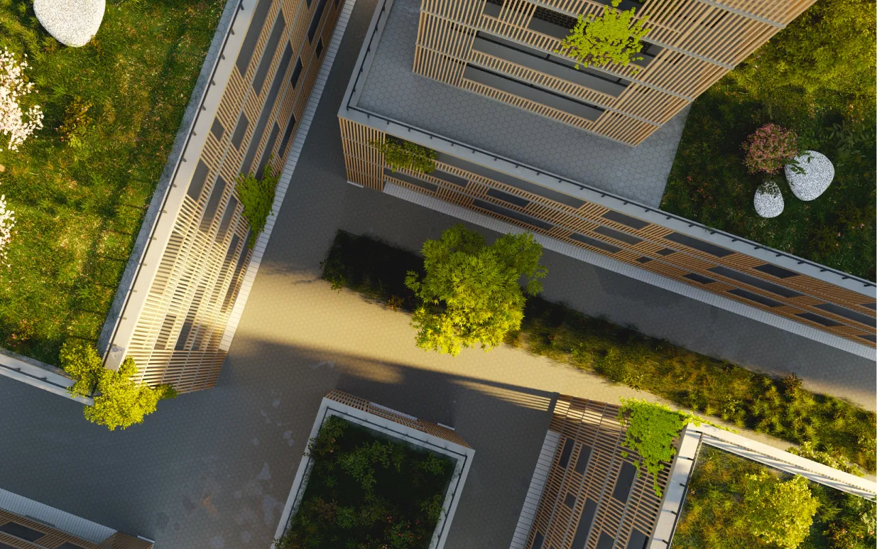 Mehrgeschössiger Holzbau. Caroline Wolf Immobilien