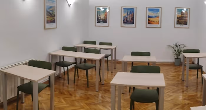 Fotografija učionice centra Embla jezici.