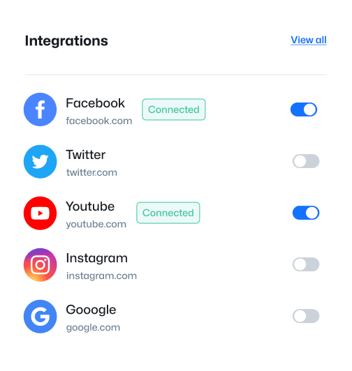 Integrations - Simpletech X Webflow Template