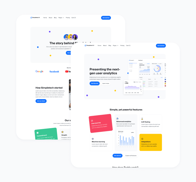 Simpletech X - 17 Pages - Tech Webflow Template