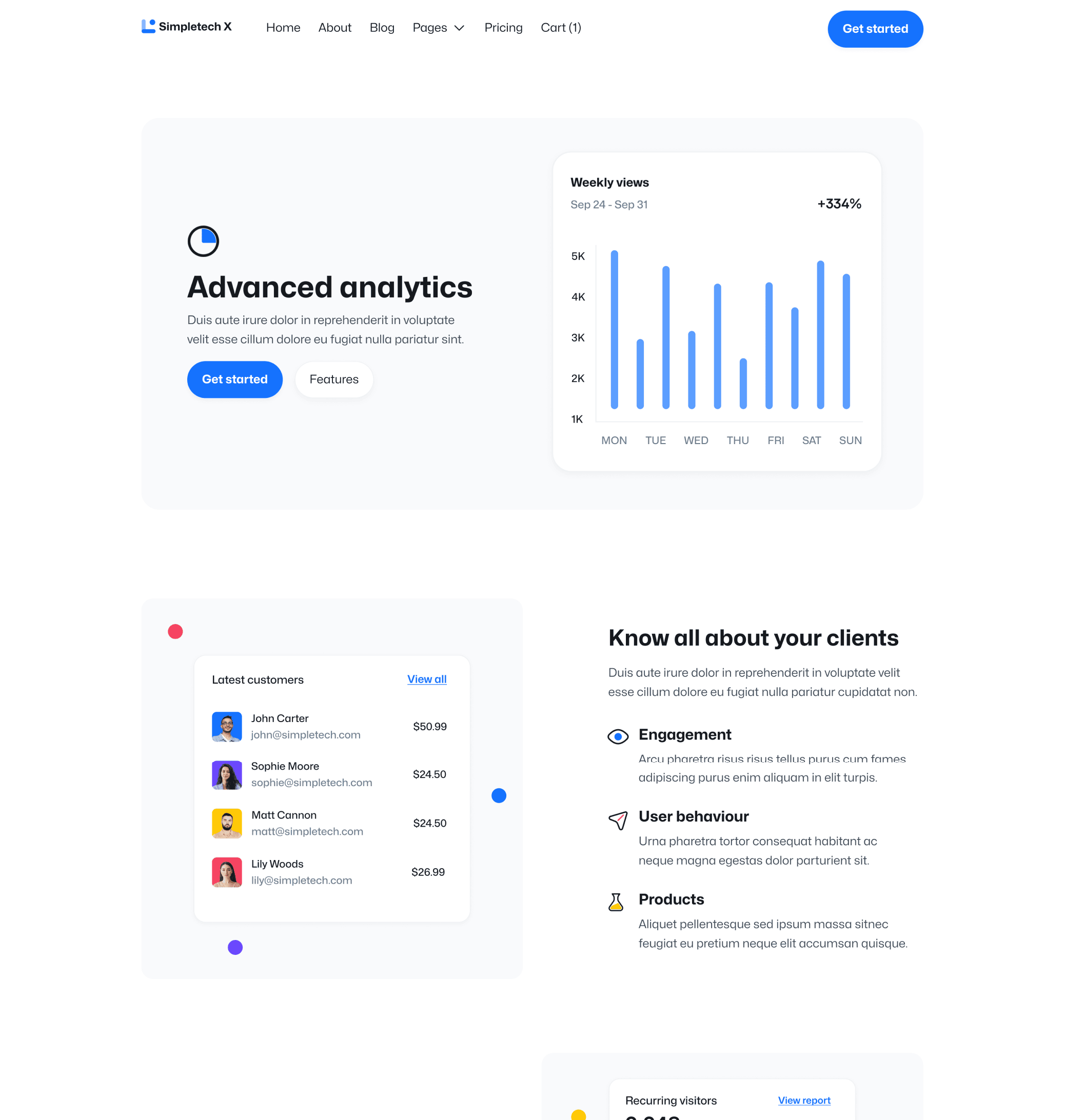 Simpletech X - Features Single Page - Tech Webflow Template
