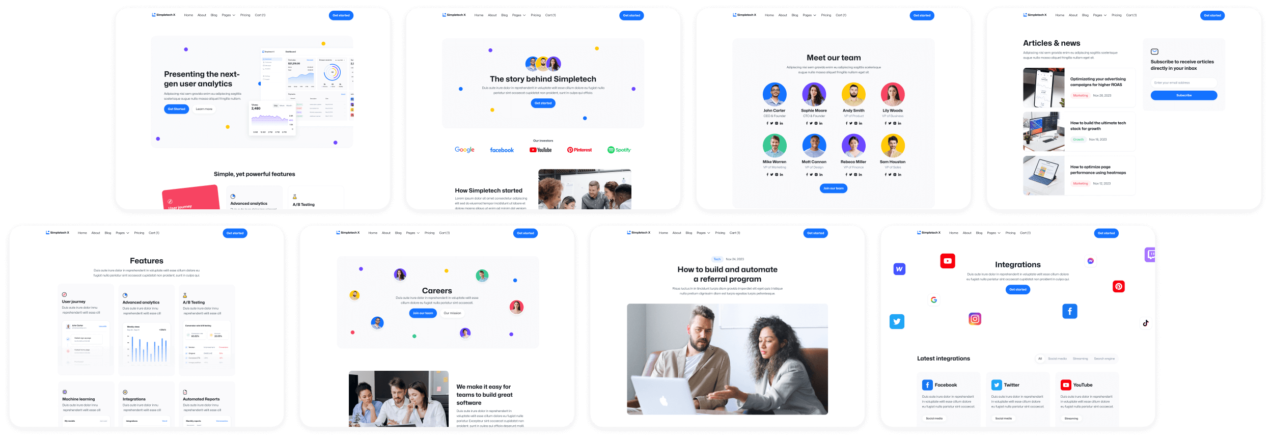 Simpletech X - Buy Now - Tech Webflow Template