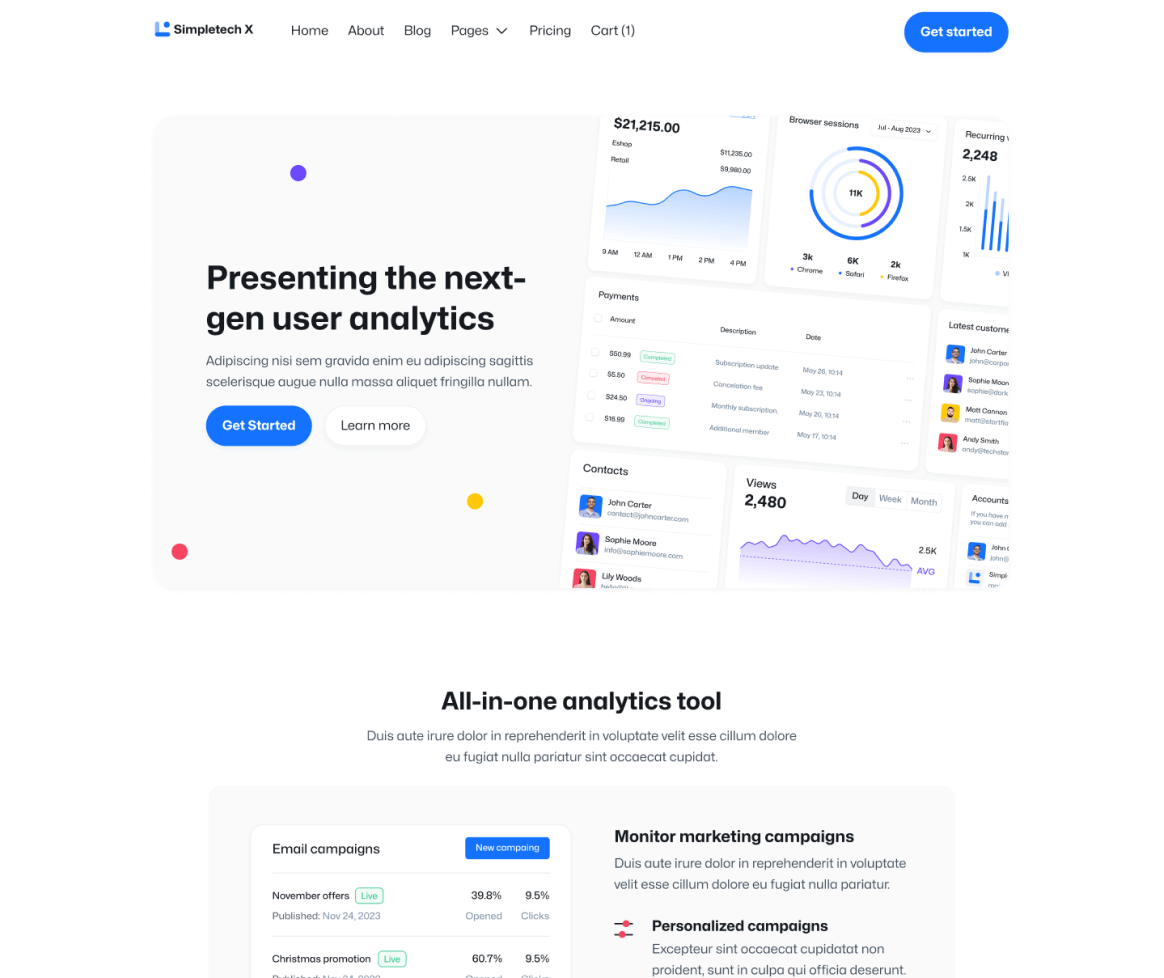 Simpletech X - Home V3 Page - Tech Webflow Template