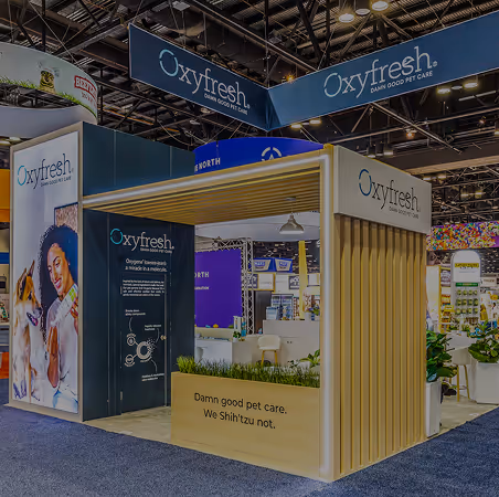 Oxyfresh trade show booth by EXHIB-IT!