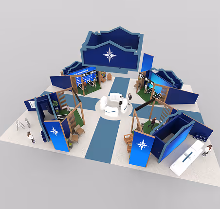 Trade show booth pricing example