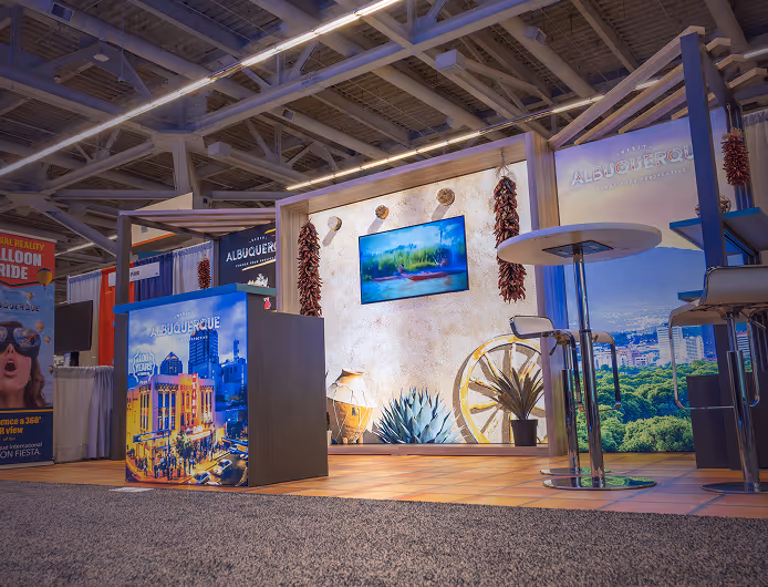 Visit Albuquerque trade show booth by EXHIB-IT!