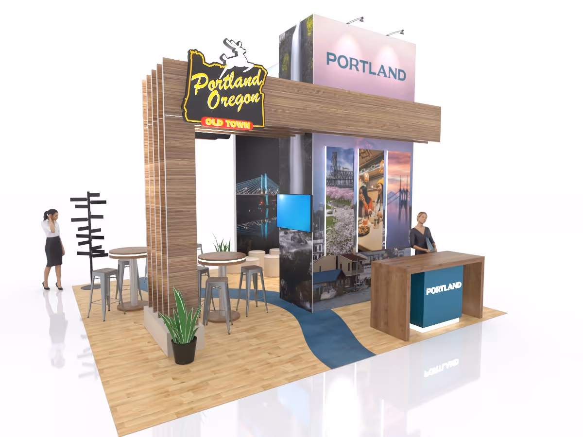 Travel Portland custom trade show booth
