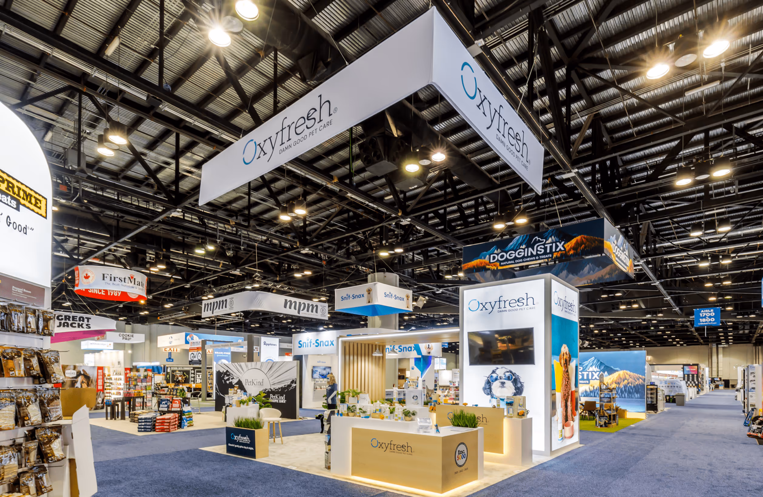 Oxyfresh booth at the trade show