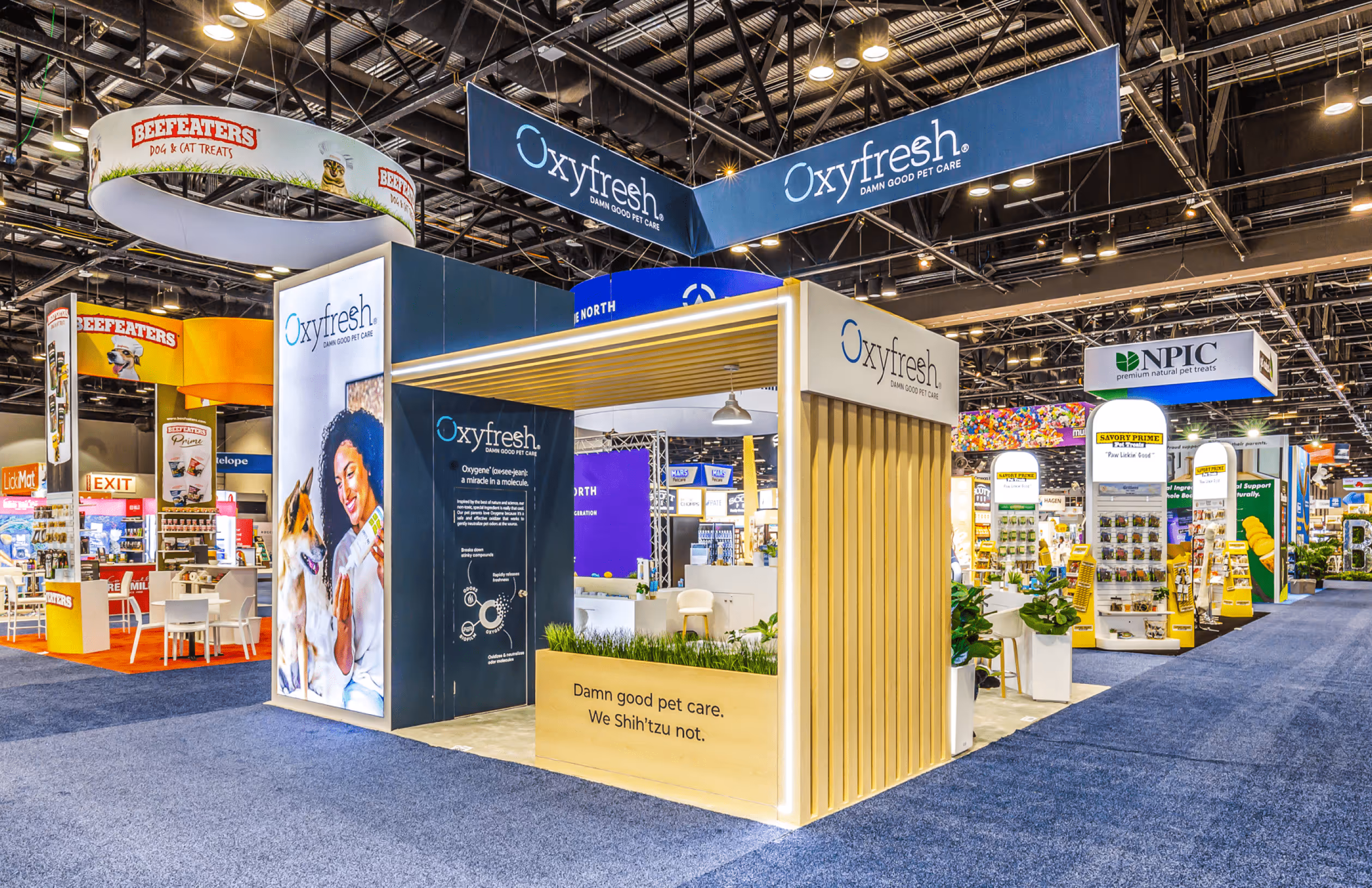 Oxyfresh booth at the trade show