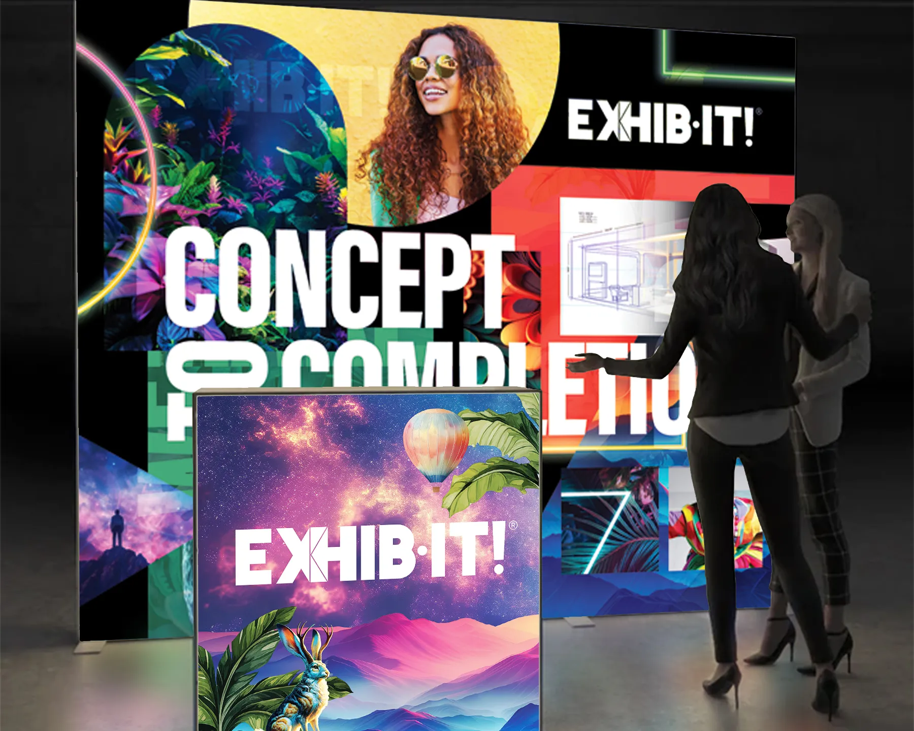 Portable trade show display