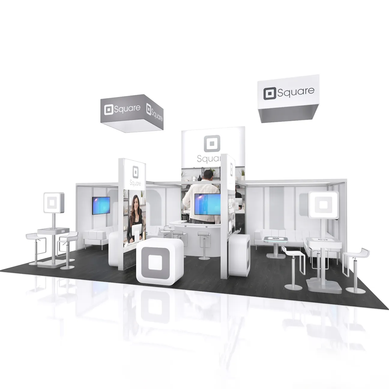 High-end portable trade show display