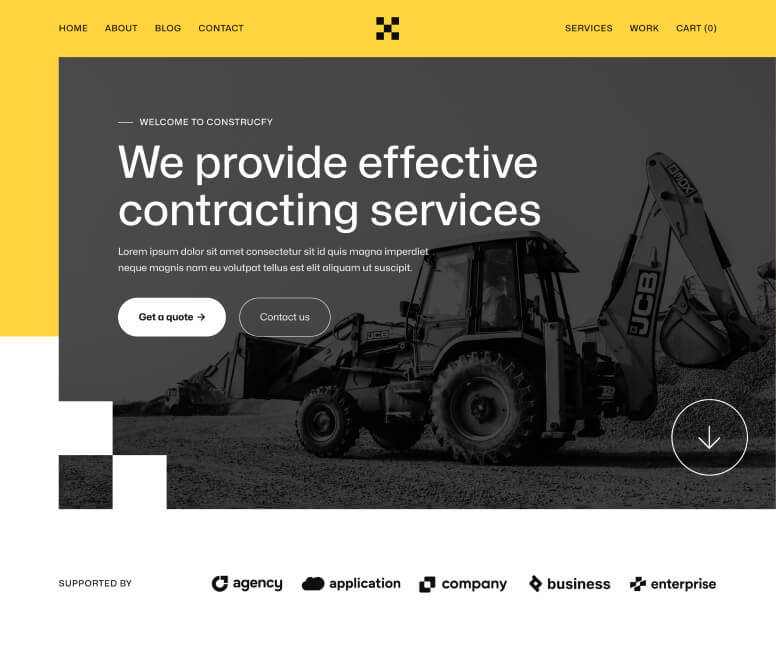Home V2 - Construcfy X Webflow Template