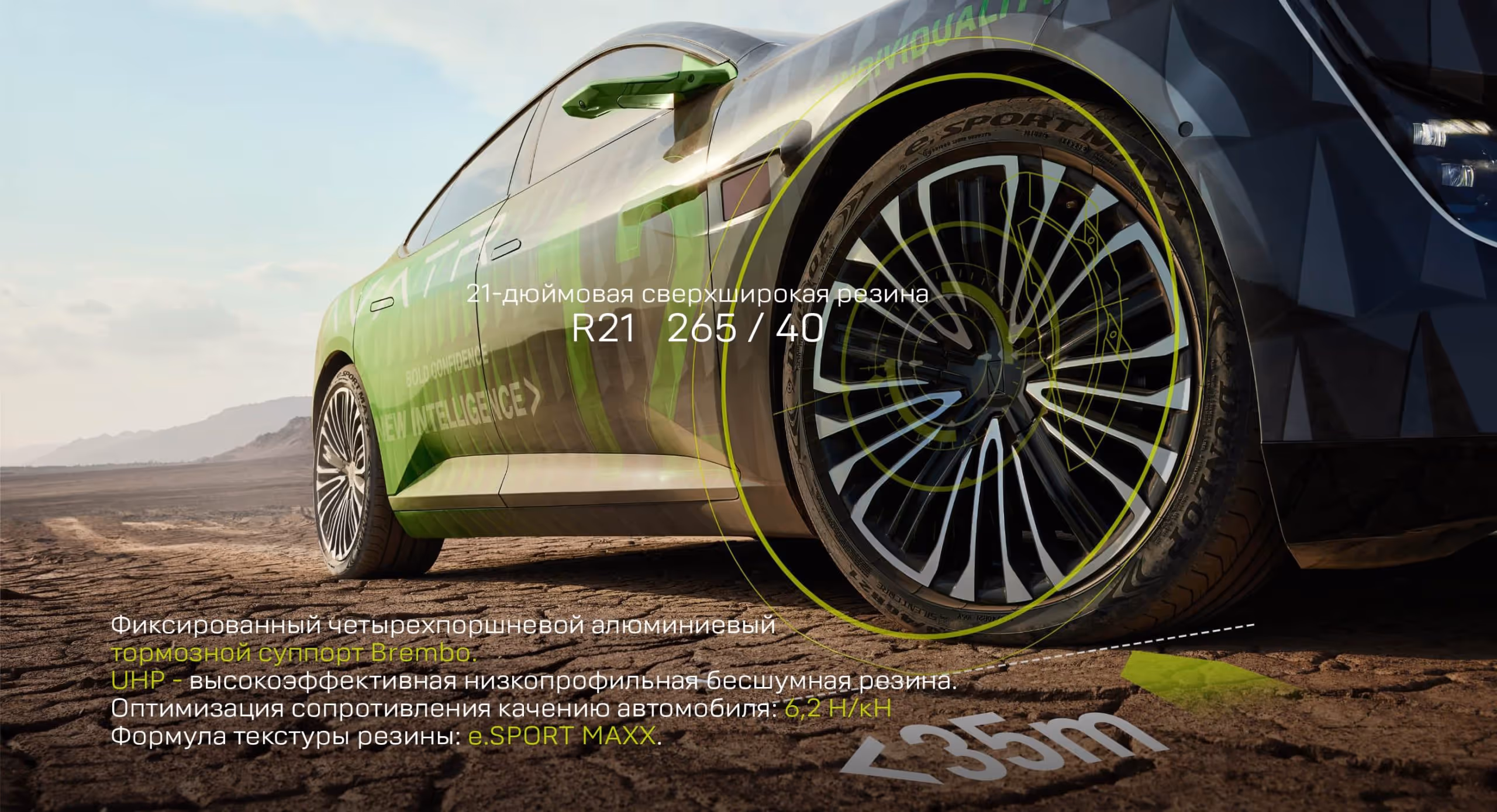 Шини і фіксований супорт