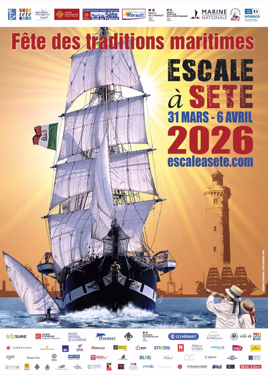 Affiche Escale à Sète  - Via Mediterranea