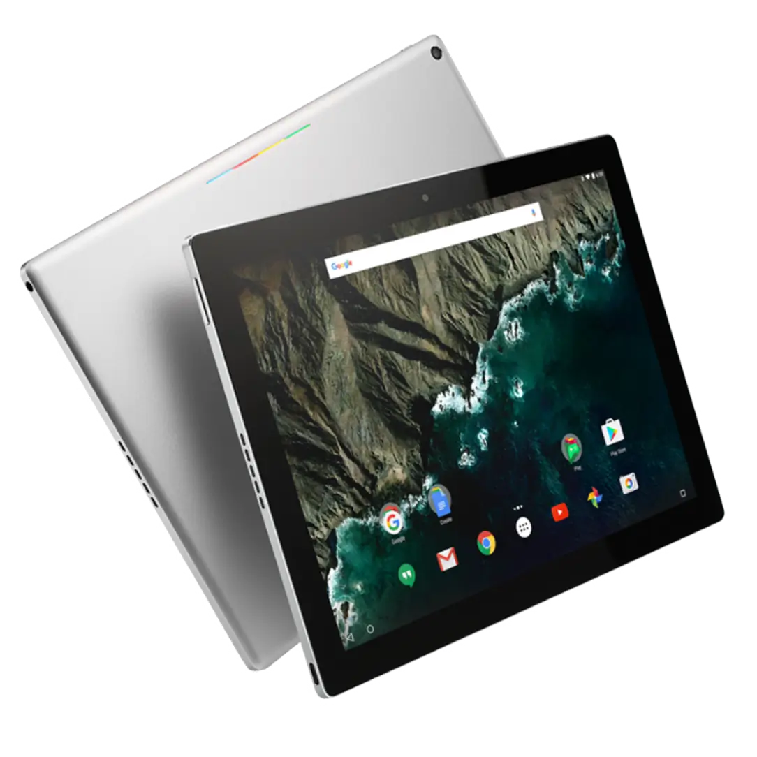 Two tablets showing front and back for CPR common tablet and iPad repair issues