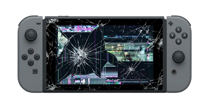 Screen Damage Game Console