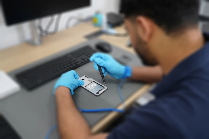 Samsung Galaxy S25 repair services including screen repair, battery replacement, and charging port diagnostics by CPR Cell Phone Repair